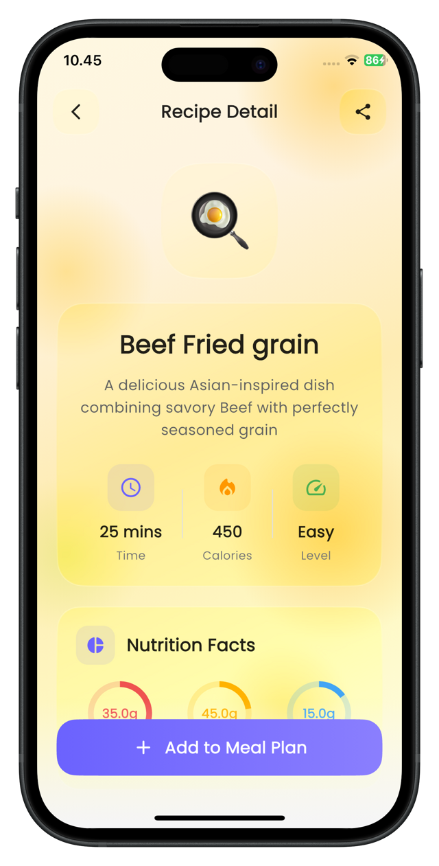 AI-Generated Meal Recipes