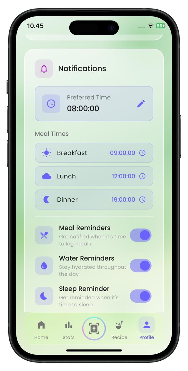 Smart Reminders & Notifications